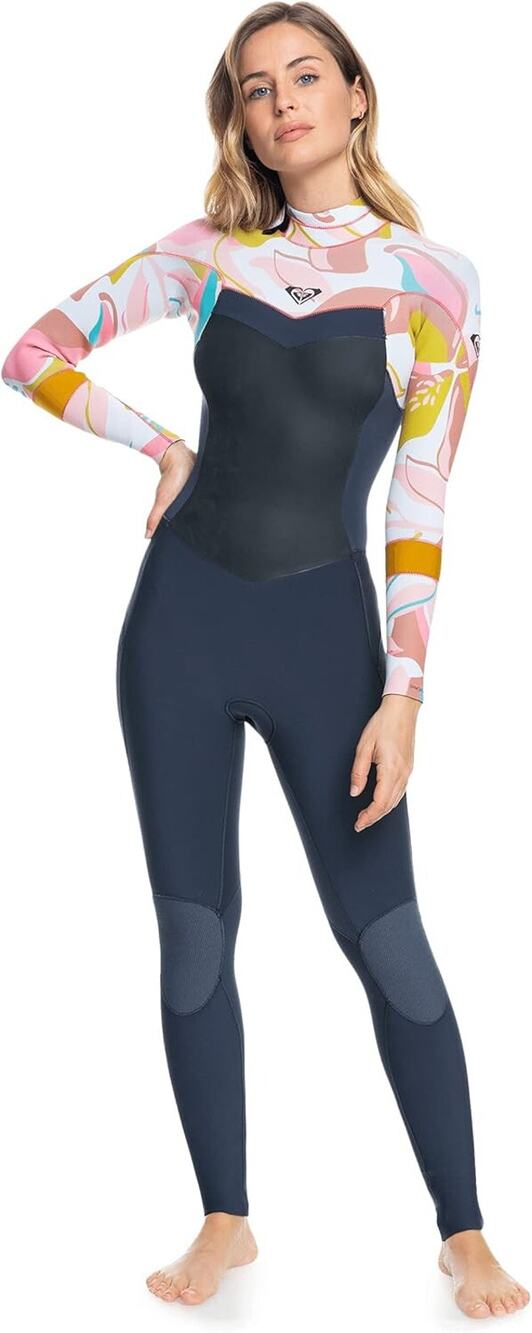Roxy Women's Full Wetsuit 3/2mm Syncro Back Zip Suit in Size 14